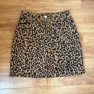 Nasty Gal Animal Print Mini Skirt